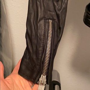 All saints leather jacket